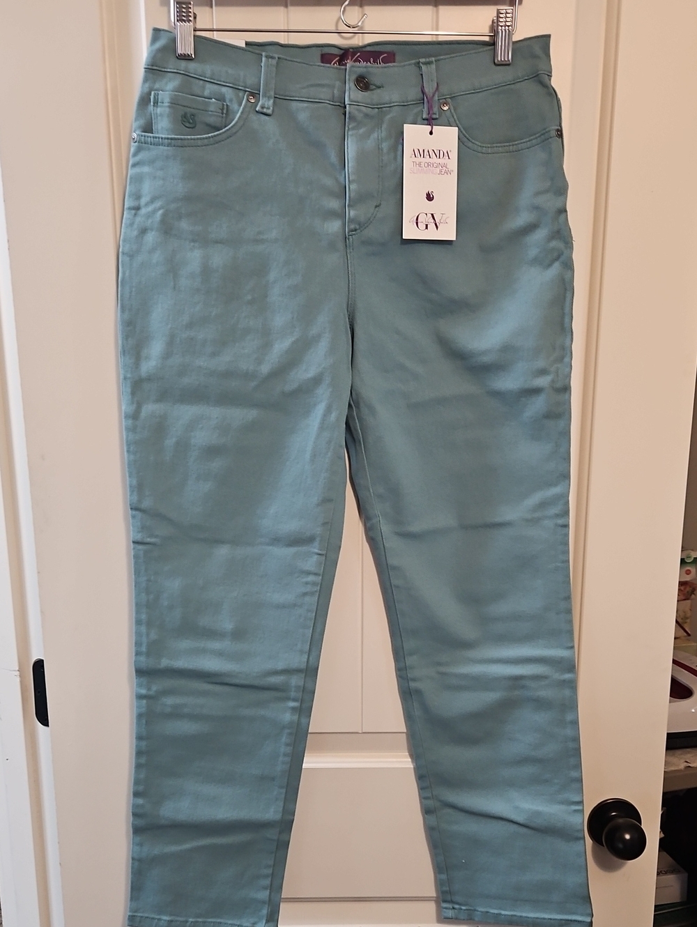 Gloria Vanderbilt Amanda Skinny Jeans in Light Teal